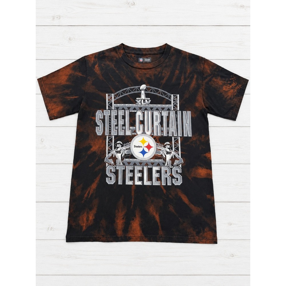 NFL Team Apparel Pittsburgh Steelers Steel Curtain Super Bowl XLV Small -4268